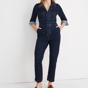 Madewell Denim Slim Coverall Jumpsuit Size 0